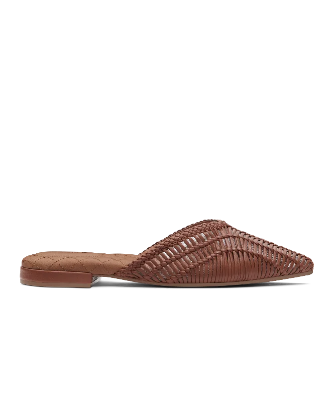 The Swan - Cognac Woven Leather