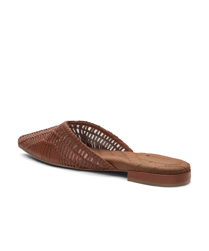 The Swan - Cognac Woven Leather